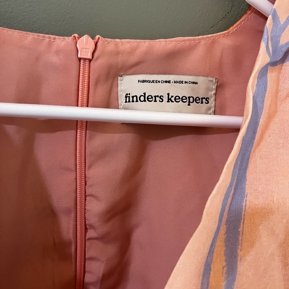 Finders Keepers Pink Wrap Sundress with Puff Sleeves - Picture 4 of 12